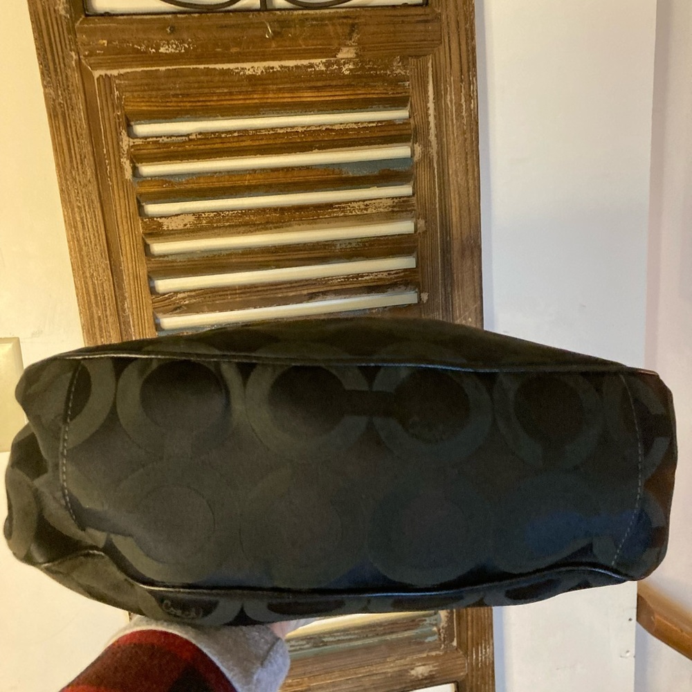 COACH 13252 Madison Parchment OP Satchel SHOULDERBAG tote black - Picture 3 of 10